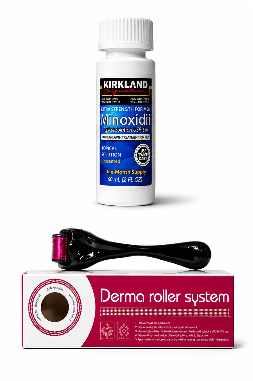 Combo - KIT Mimoxidil+Dermaroller